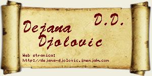 Dejana Đolović vizit kartica